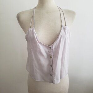 Lavender Crop Tank Top by Phanuel Lightweight / Size Medium